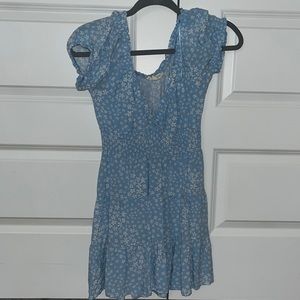 PACSUN BLUE DRESS. CINCHED WAIST SIZE XS